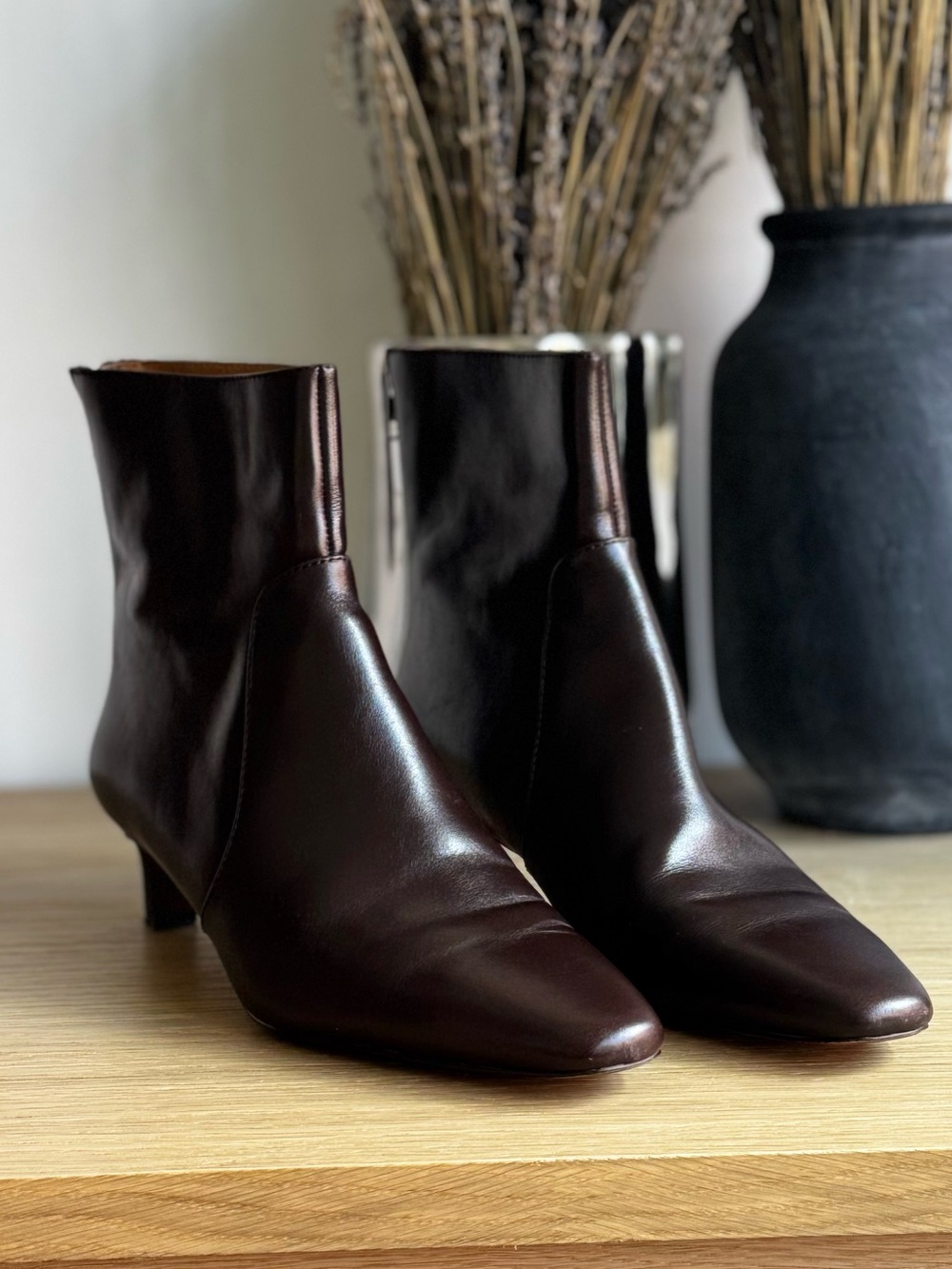 Madewell Dimes Kitten-Heel Boot in Turkish Coffee